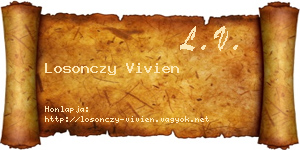 Losonczy Vivien névjegykártya