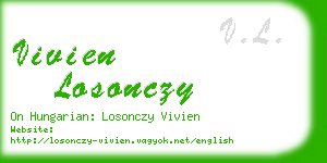 vivien losonczy business card